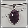 AMETHYSTE - Pendentif Argent - Ovale - 26x18 mm - W007 Brsil