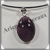 AMETHYSTE - Pendentif Argent - Ovale - 30x20 mm - W008 Brsil