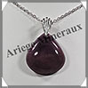 AMETHYSTE - Pendentif Argent - Goutte - 38x26 mm - W014 Brsil