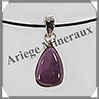 AMETHYSTE - Pendentif Argent - Goutte - 15x10 mm - W020 Brsil