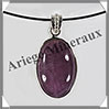AMETHYSTE - Pendentif Argent - Ovale - 27x18 mm - W023 Brsil