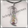 ARGENT - Pendentif Chakras - 7 Minraux - C30805 Inde