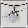 CALCEDOINE BLEUE - Pendentif Argent - Ovale - 32x18 mm - W009 Namibie