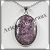 CHAROITE - Pendentif Argent - Ovale - 35x25 mm - W004 Russie