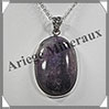 CHAROITE - Pendentif Argent - Ovale - 40x25 mm - W009 Russie