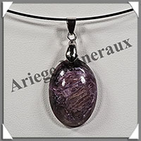 CHAROITE - Pendentif - Ovale - 28x20 mm - W010