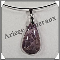 CHAROITE - Pendentif - Goutte - 33x20 mm - W011