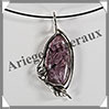 CHAROITE - Pendentif Argent - Ovale - 30x15 mm - W012 Russie