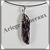 CHAROITE - Pendentif Argent - Free Form - 40x11 mm - W013 Russie