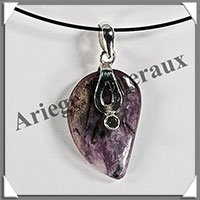 CHAROITE - Pendentif Argent - Free Form - 30x20 mm - W015