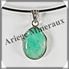 CHRYSOPRASE - Pendentif Argent - Ovale - 28x18 mm - W003 Australie