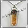 CITRINE (Cabochon Grenat) - Pendentif 