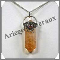 CITRINE (Cabochon Amthyste) - Pendentif 