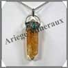 CITRINE (Cabochon Labradorite) - Pendentif 