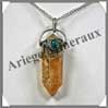 CITRINE (Cabochon Turquoise) - Pendentif 