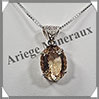CITRINE (Naturelle) - Pendentif Argent - Ovale (Facet) - 20x15 mm - W001 Brsil