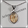 CITRINE (Naturelle) - Pendentif Argent - Ovale - 22x15 mm - W003 Brsil