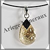 CITRINE (Naturelle) - Pendentif Argent - Goutte - 25x15 mm - W006 Brsil