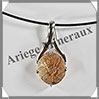 CITRINE (Naturelle) - Pendentif Argent - Ovale (Cisel) - 15x10 mm - W008 Brsil