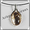 CITRINE (Naturelle) - Pendentif Argent - Ovale - 25x17 mm - W009 Brsil