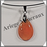 CORNALINE - Pendentif - Goutte - 24x15 mm - W005