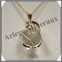 CRISTAL DE ROCHE - Pendentif Sphre 20 mm - C