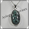 EMERAUDE - Pendentif Argent - Ovale - 30x18 mm - W007 Inde