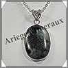 EMERAUDE - Pendentif Argent - Ovale - 30x20 mm - W011 Inde