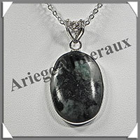 EMERAUDE - Pendentif Argent - Ovale - 30x20 mm - W011