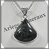 EMERAUDE - Pendentif Argent - Triangle - 27x26 mm - W012 Inde