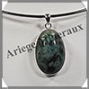 EMERAUDE - Pendentif Argent - Ovale - 30x19 mm - W014 Inde