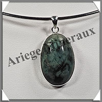 EMERAUDE - Pendentif Argent - Ovale - 30x19 mm - W014