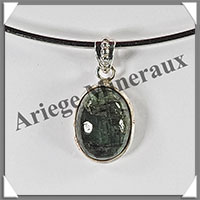 EMERAUDE - Pendentif Argent - Ovale - 20x15 mm - W015