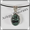 EMERAUDE - Pendentif Argent - Ovale - 23x15 mm - W016 Inde