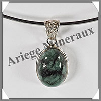 EMERAUDE - Pendentif Argent - Ovale - 23x15 mm - W016