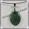 JADE NEPHRITE - Pendentif - Ovale - 25x20 mm - W007 USA