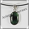 JADE NEPHRITE - Pendentif Argent - Ovale - 28x15 mm - W011 USA