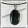 JADE NEPHRITE - Pendentif Argent - Ovale - 32x18 mm - W012 USA