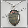 JASPE OCEAN - Pendentif Argent - Ovale - 33x23 mm - W002 Inde
