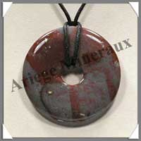 JASPE OCEAN VIOLET - Pendentif Donut 45 mm - A045