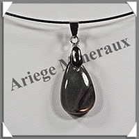 LABRADORITE - Pendentif - Goutte - 17x14 mm - W007