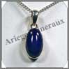 LAPIS LAZULI - Pendentif Argent - Ovale - 15 mm - C002 Afghanistan