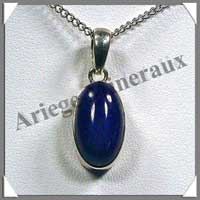 LAPIS LAZULI - Pendentif Argent - Ovale - 15 mm - C002