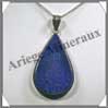 LAPIS LAZULI - Pendentif Argent - Goutte - 45 mm - C008 Afghanistan