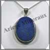 LAPIS LAZULI - Pendentif Argent - Ovale - 42 mm - C009 Afghanistan