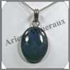 LAPIS LAZULI - Pendentif Argent - Ovale - 30 mm - C010 Afghanistan