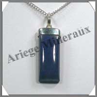 LAPIS LAZULI - Pendentif Argent - Baton - 30 mm - C011
