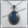 LAPIS LAZULI - Pendentif Argent - Ovale - 33 mm - P009 Afghanistan