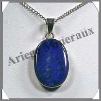 LAPIS LAZULI - Pendentif Argent - Ovale - 24 mm - Z001