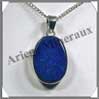 LAPIS LAZULI - Pendentif Argent - Ovale - 27 mm - Z002 Afghanistan